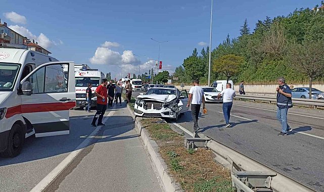 Havza'da zincirleme trafik kazası: 2 yaralı