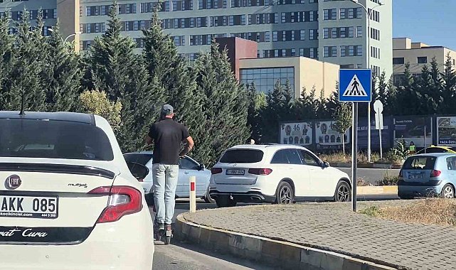 Hem kendi hem trafiğin can güvenliğini hiçe saydı