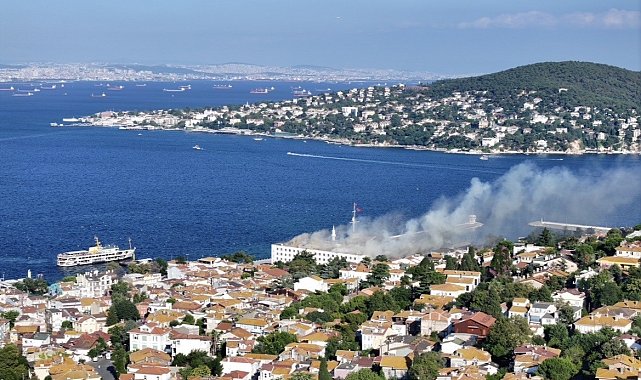 Heybeliada Deniz Harp Okulu'nda çıkan yangın söndürüldü