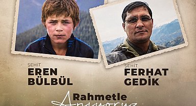 İçişleri, Eren Bülbül ve Ferhat Gedik şehadetlerinin 9. yılında unutmadı