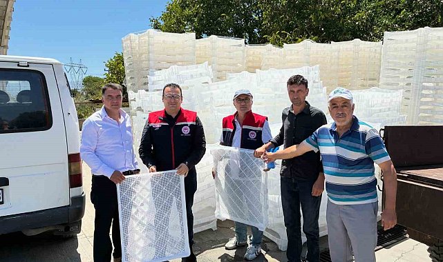 İncirliova'da üreticilere yüzde 50 hibeli kerevet dağıtıldı