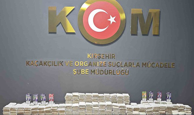 İş yeri aramasında 7 bin 420 adet doldurulmuş makaron ele geçirildi