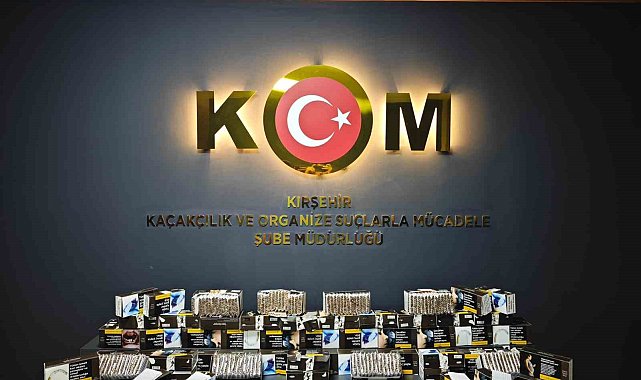 İş yerinde 15 bin 80 adet doldurulmuş makaron ele geçirildi