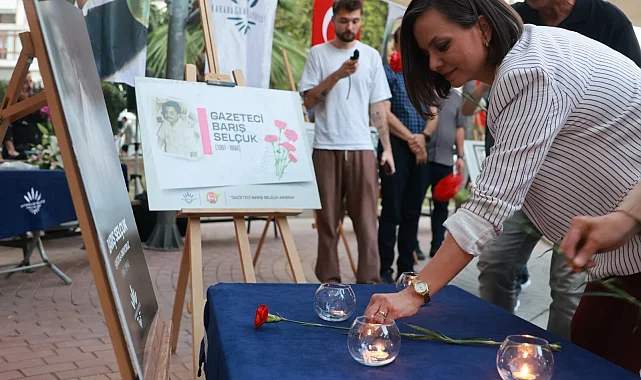 İzmir Karabağlar'da Gazeteci Barış Selçuk saygıyla anıldı