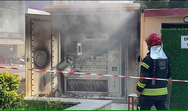 İzmit merkezde elektrik panosu yangını