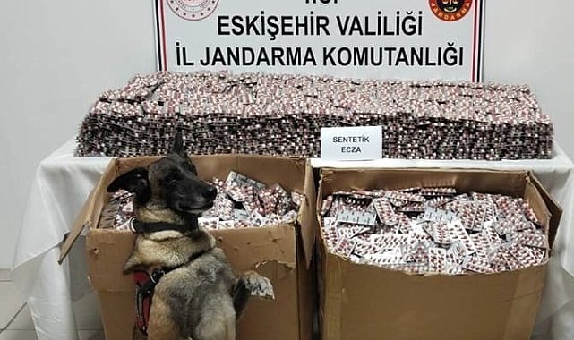 Jandarma 84 bin adet sentetik ecza hapı ele geçirdi, 3 kişi tutuklandı