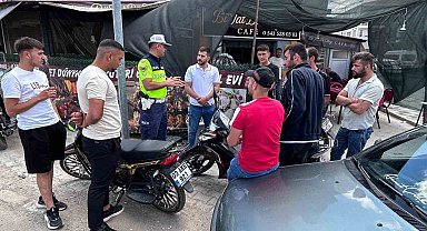 Jandarmadan 6 ilçede bin 719 vatandaşa trafik güvenliği bilgilendirmesi