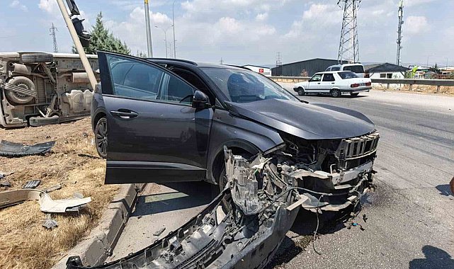 Kahramanmaraş'ta trafik kazası: 3 yaralı