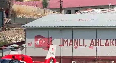 Kalp krizi geçiren vatandaş helikopter ambulansla hastaneye kaldırıldı