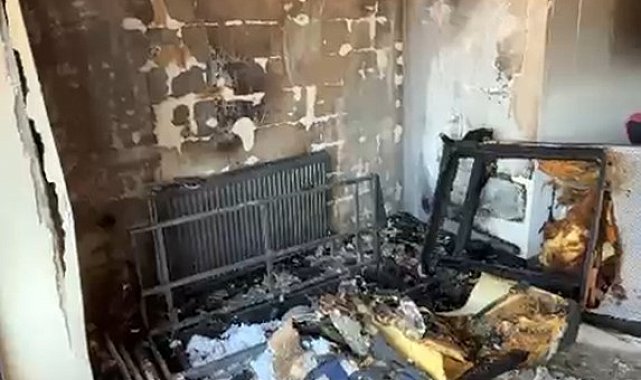 Karabük'te apartman dairesinde yangın