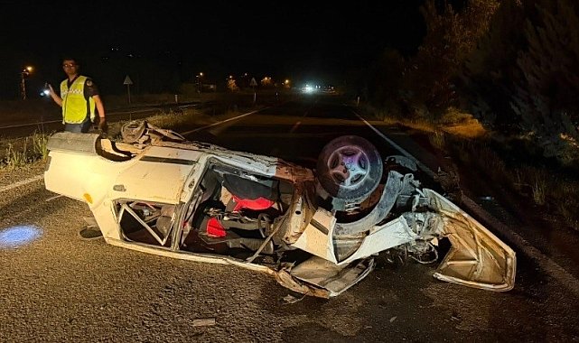 Karabük'te otomobil takla attı: 1 yaralı