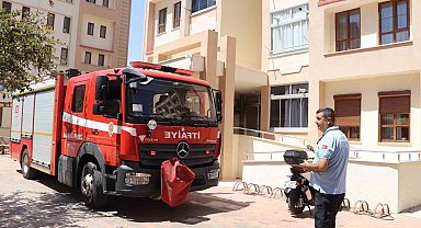 Karaman'da dairede çıkan yangın korkuttu