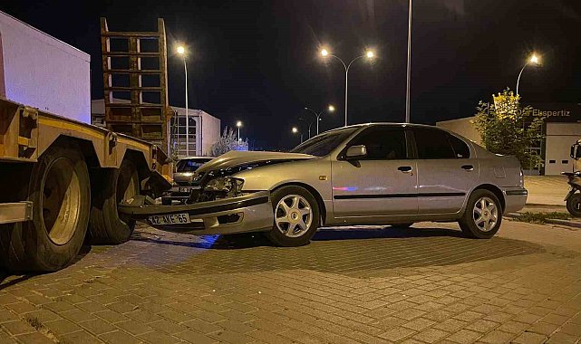 Karaman'da otomobil dorseye çarptı: 1 yaralı
