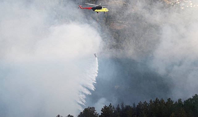 Kastamonu'da çıkan orman yangınına ekiplerin müdahalesi sürüyor