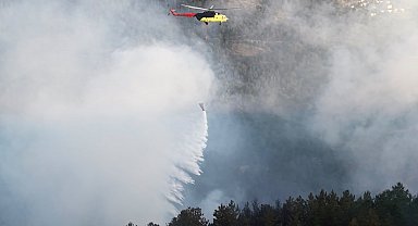 Kastamonu'da çıkan orman yangınına ekiplerin müdahalesi sürüyor
