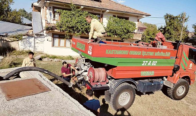 Kastamonu'da çıkan yangında bin 500 saman balyası küle döndü