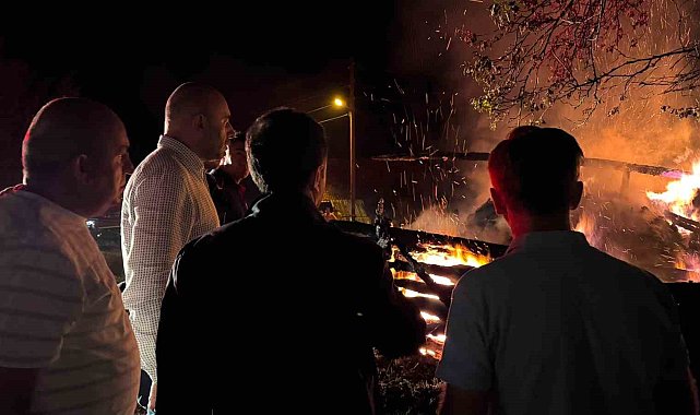 Kastamonu'da samanlık yangını: Bin 200 balya küle döndü