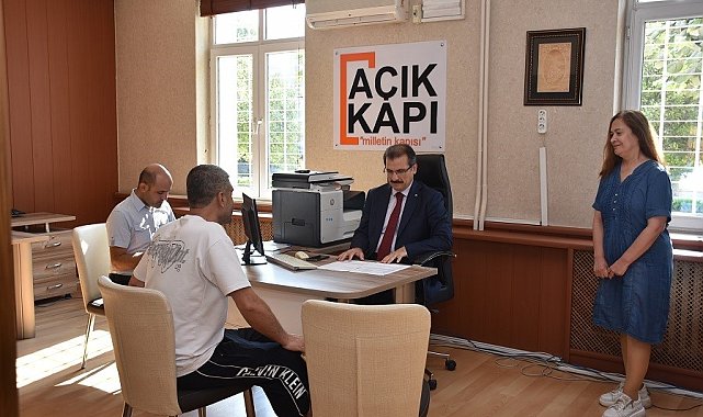 Kaymakamı Güldoğan, 'Açık Kapı'da vatandaşları tek tek dinledi