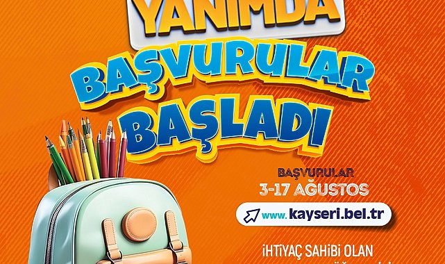 Kayseri Büyükşehir'in 5 bin TL'lik eğitim desteği başvuruları başladı