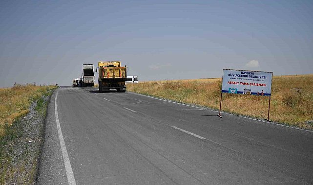 Kayseri büyükşehirden kırsal yollara 70 milyon TL'lik yatırım