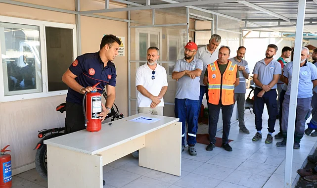 Kayseri Talas personeline yangın eğitimi