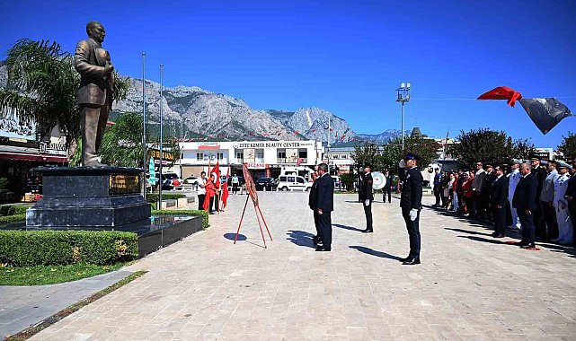 Kemer'de Zafer Bayramı'nın 104'üncü yıl dönümü kutlandı
