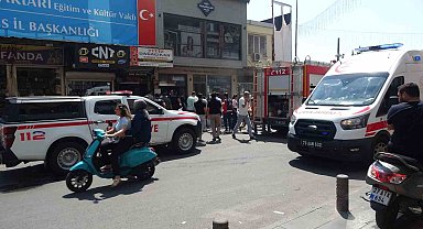 Kilis'te tatlıcı dükkanında yangın paniği