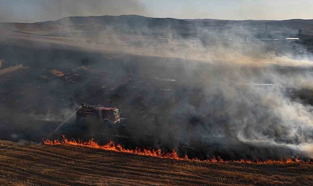 Kırıkkale'de anız yangınına sebebiyet veren 8 kişiye 96 bin 337 lira ceza