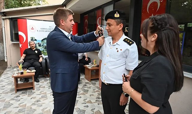 Kırıkkale'de jandarma personeline rütbe terfi töreni