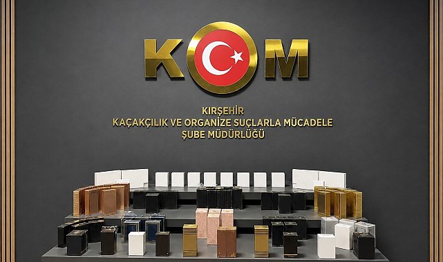 Kırşehir'de kaçak parfüm ve elektronik ürün ele geçirildi