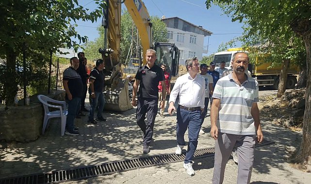 Kışlacık köyünde yangın sonrası çalışmalar sürüyor