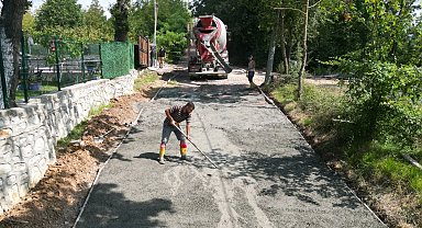 Kocaeli'de kırsal mahalleye modern yol