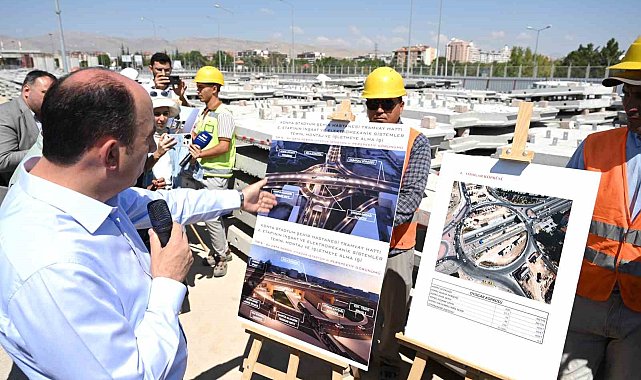 Konya'nın raylı sistem projeleri hızla ilerliyor