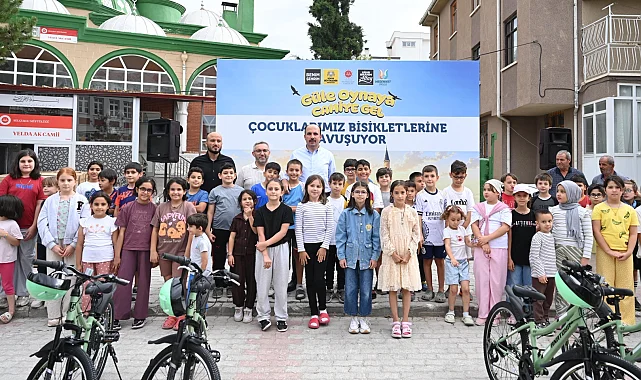 Konya'da çocuklar bisikletlerine 'güle oynaya' kavuşuyor