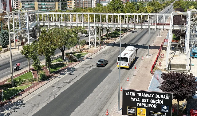 Konya'da o yaya üst geçidinin yapımı son aşamaya geldi