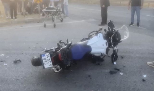 Lüleburgaz-Babaeski yolunda motosiklet otomobile çarptı: 1 ağır yaralı