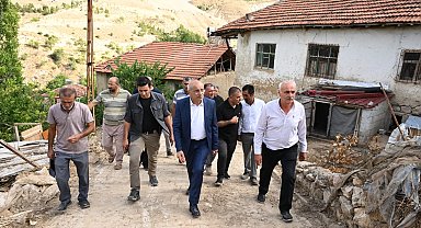 Malatya Hekimhan'da selin yaraları sarılıyor