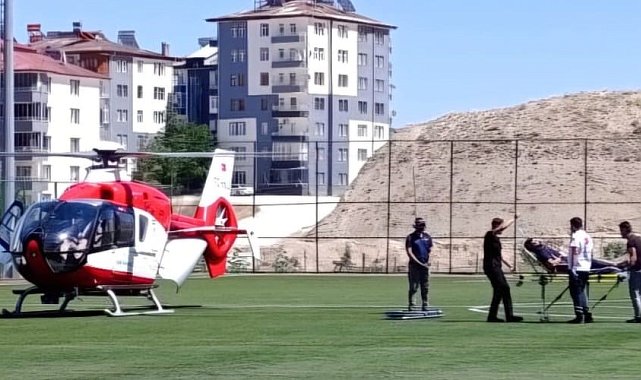 Malatya'da ambulans helikopter 58 yaşındaki hasta için havalandı