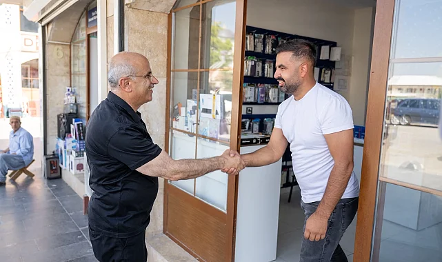 Malatya'da Başkan Er'den esnaf ziyareti