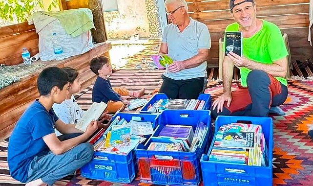 Manavgat Belediyesi'nden yaylalara kütüphane desteği