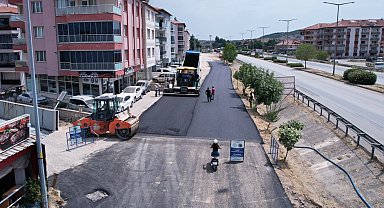 Manisa Kula'da sıcak asfalt tamamlandı