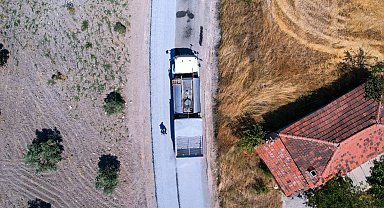 Manisa Soma'da asfalt çalışmaları devam ediyor