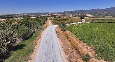 Manisa'da Turgutlu ile Saruhanlı arasında yol çalışması