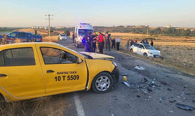 Manyas'ta trafik kazası: 6 yaralı
