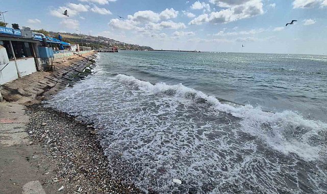 Marmara'da deniz ulaşımına poyraz engeli