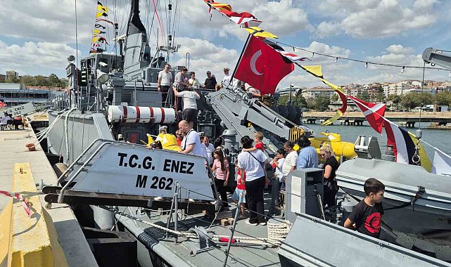 Mayın avlama gemisi Tekirdağ'da
