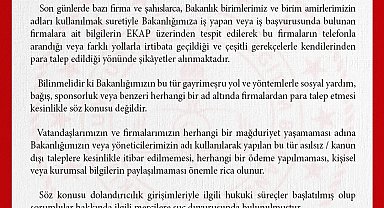 MEB: "Bakanlığımızın sosyal yardım veya bağış adı altında firmalardan para talep etmesi söz konusu değildir"