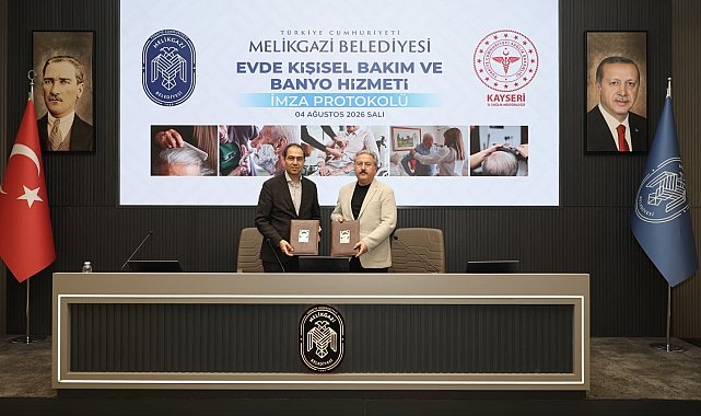 Melikgazi Belediyesi'nde evde kişisel bakım hizmeti protokolü imzalandı