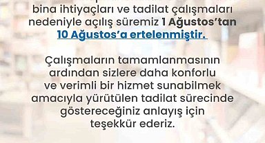Merkez Kütüphane 10 Ağustos'ta kaplarını açacak