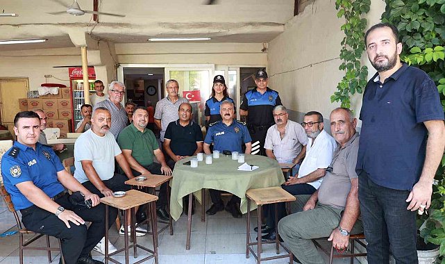 Mersin Emniyet Müdürü Aktaş, vatandaşlarla bir araya geldi